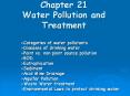 Chapter 21 Water Pollution and Treatment PowerPoint PPT Presentation