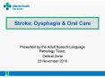 Stroke: Dysphagia PowerPoint PPT Presentation
