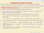 Procedimento per studiare una funzione