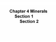 Chapter 4 Minerals