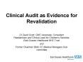 Clinical Audit as Evidence for Revalidation PowerPoint PPT Presentation