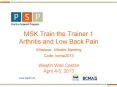 MSK Train the Trainer 1 PowerPoint PPT Presentation