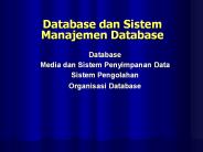 Database dan Sistem Manajemen Database