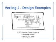 Verilog 2 - Design Examples