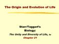 The Origin and Evolution of Life PowerPoint PPT Presentation