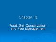 Food, Soil Conservation, and Pest Management PowerPoint PPT Presentation