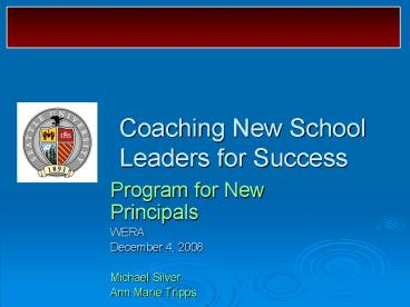 Coaching New School Leaders for Success