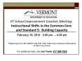 VT School Improvement Coaches Meeting: Instructional Shifts in the Common Core  and Standard 5: Building Capacity PowerPoint PPT Presentation