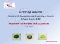 Growing Success Assessment, Evaluation and Reporting in Ontario Schools, Grades 1-12 PowerPoint PPT Presentation