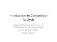 Introduction to Competition Analysis PowerPoint PPT Presentation