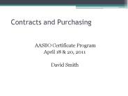 Contracts and Purchasing