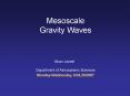 Mesoscale Gravity Waves PowerPoint PPT Presentation