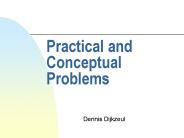 Practical and Conceptual Problems