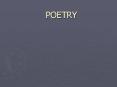 POETRY PowerPoint PPT Presentation