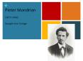 Pieter Mondrian (1872-1944) Straight-Line Collage PowerPoint PPT Presentation