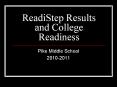 ReadiStep Results and College Readiness PowerPoint PPT Presentation