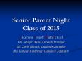 Senior Parent Night Class of 2015 PowerPoint PPT Presentation