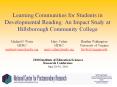 Learning Communities for Students in Developmental Reading: An Impact Study at Hillsborough Community College PowerPoint PPT Presentation