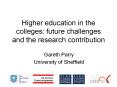 Higher education in the colleges: future challenges and the research contribution PowerPoint PPT Presentation