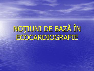 NOTIUNI DE BAZA 