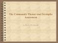 The Community Themes and Strengths Assessment PowerPoint PPT Presentation