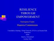 RESILIENCE THROUGH EMPOWERMENT