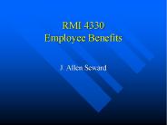 RMI 4330 Employee Benefits