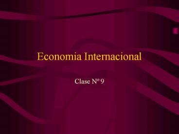 Economia Internacional