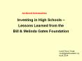 Investing in High Schools  PowerPoint PPT Presentation
