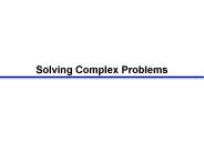 Solving Complex Problems