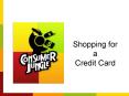 Shopping for a Credit Card PowerPoint PPT Presentation