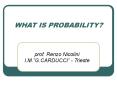 WHAT IS PROBABILITY? PowerPoint PPT Presentation