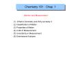 Chemistry 101 : Chap. 1 PowerPoint PPT Presentation