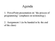 Agenda