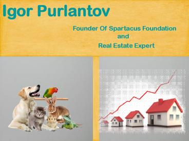 Igor Purlantov - Founder Of Spartacus Foundation