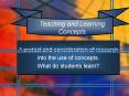 Teaching Concepts PowerPoint PPT Presentation