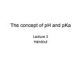 The concept of pH and pKa PowerPoint PPT Presentation