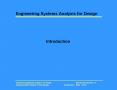 Engineering Systems Analysis for Design PowerPoint PPT Presentation