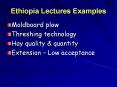 Ethiopia Lectures Examples PowerPoint PPT Presentation