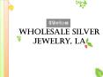 Wholesale Sterling Silver Jewelry | Pandora Beads and Rings PowerPoint PPT Presentation