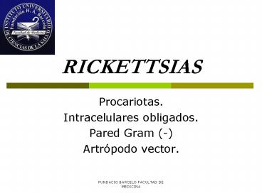 RICKETTSIAS