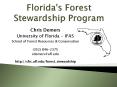 Florida's Forest Stewardship Program PowerPoint PPT Presentation