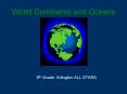 World Continents and Oceans PowerPoint PPT Presentation