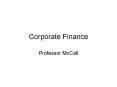 Corporate Finance PowerPoint PPT Presentation