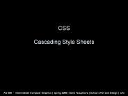 CSS Cascading Style Sheets