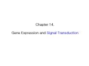 Gene Expression and Signal Transduction