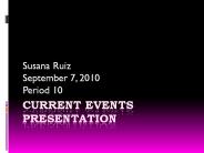 Current Events Presentation