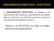 ARGUMENTOS EMOTIVOS - AFECTIVOS