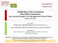 USDA New-trition Standards Meet Real Consumers: Successful Strategies for Kid-Approved School Meals January 24, 2013 PowerPoint PPT Presentation