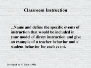 Direct Instruction